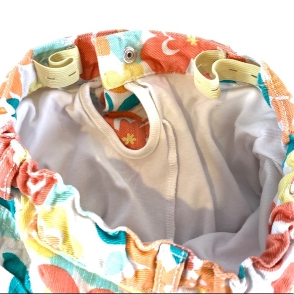 Gymboree Jean Skirt with Bright Floral Print Girls Size 7 - Picture 3 of 6